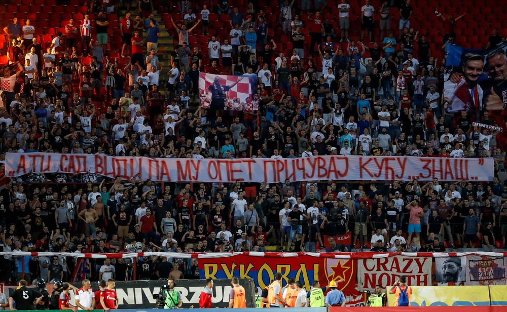 Parola Delija na meču sa Dinamom  