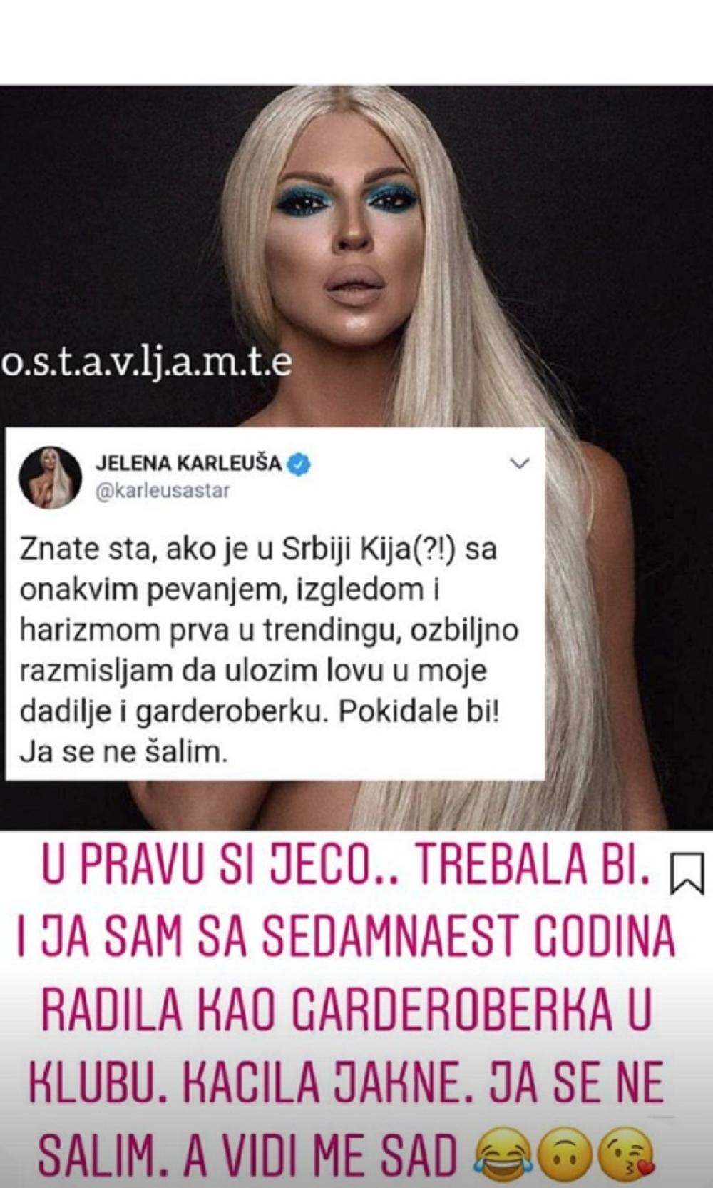 Karleuša je bez ikakvog razloga isprozivala Kiju Kockar  