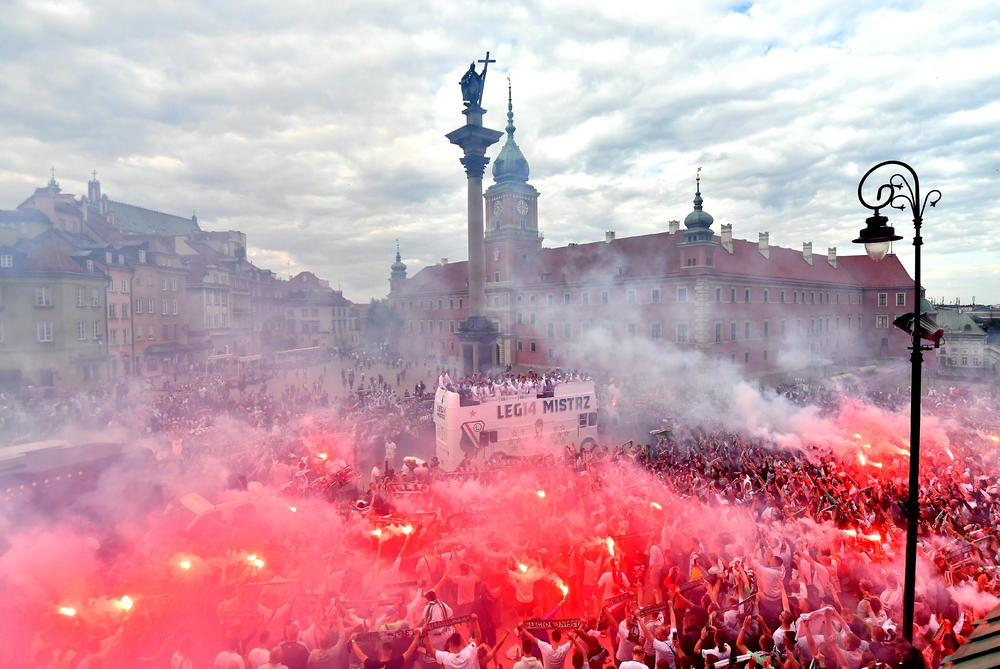 Navijači Legije na proslavi titule  