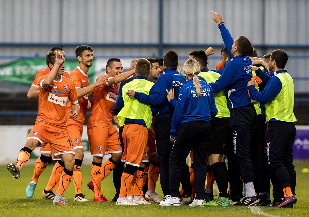 Slavlje fudbalera Spartaka  