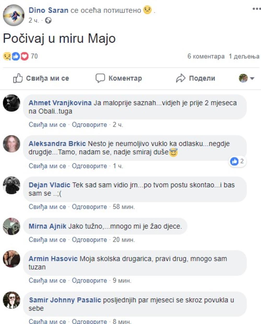 Tuga na društvenim mrežama