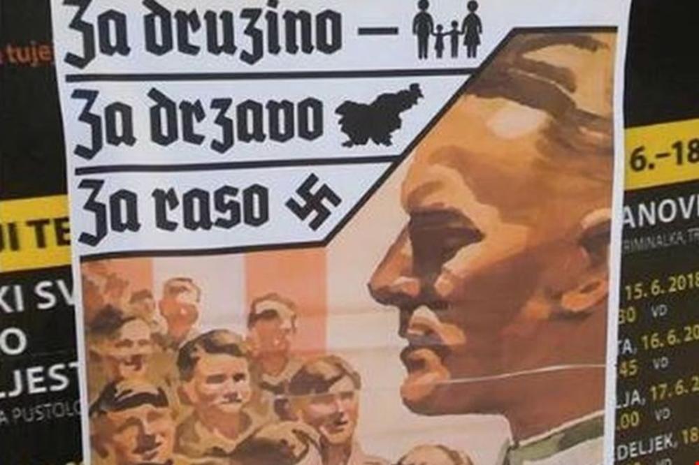 ZA PORODICU, ZA DOM, ZA RASU: Osvanuli NACISTIČKI plakati na ulicama u Velenju zbog porasta broja ALBANSKIH PORODICA?! (FOTO)