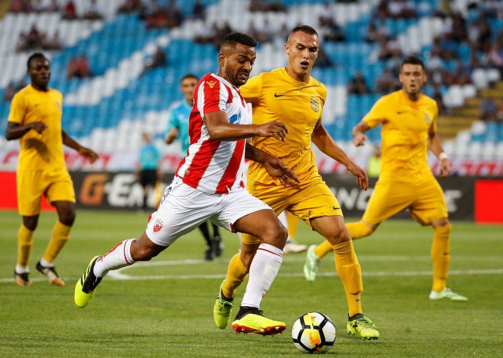 Detalj sa meča između Zvezde i Dinama iz Vranja  