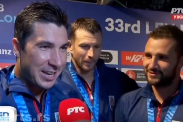 MA, NEKA GORI BEOGRAD! NEKA GORI SRBIJA! MI SMO BRAĆA! Najlepše emocije govore iz srpskih vaterpolista! (VIDEO)