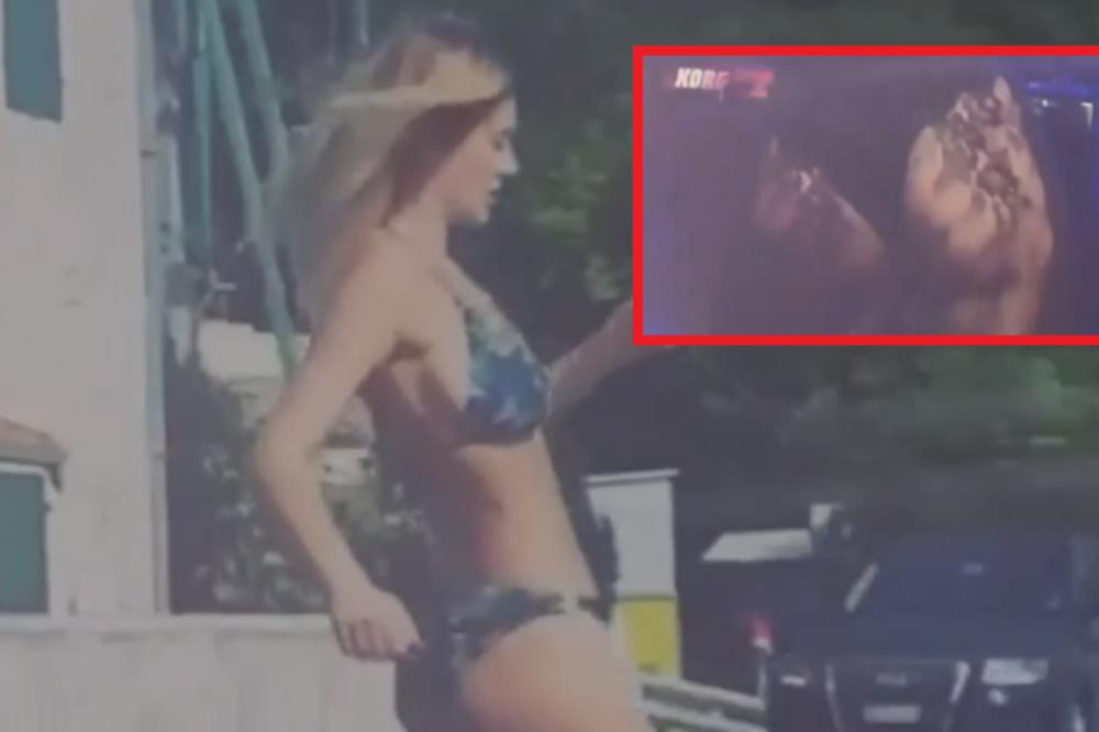 MUŠKARCI ĆE UMRETI! POGLEDAJTE KAKO KIJA MEŠA U ČIPKANOM BODIJU! Skinula se Kockareva pa OBJASNILA zašto je seksi! (VIDEO)
