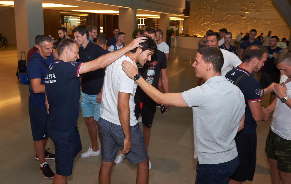 Podršku je odbojkašima dao Dragan Stanković  