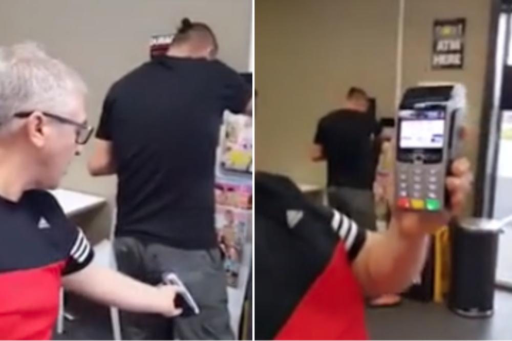 NEĆE VAM BITI DOBRO NAKON OVOG SNIMKA: Mladiću kao od šale skidaju pare sa kartice iz zadnjeg džepa! A EVO ŠTA KAŽU IZ BANKE! (VIDEO)