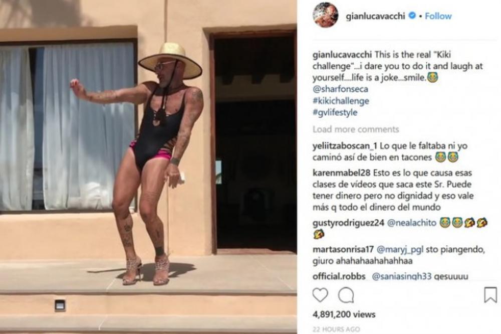 ITALIJANSKI MILIONER UZEO KUPAĆI KOSTIM I ŠTIKLE OD DEVOJKE I ZAPLESAO: Zapalio je Instagram, a kada vidite šta se zapravo krije iza svega - ODLEPIĆETE! (VIDEO)