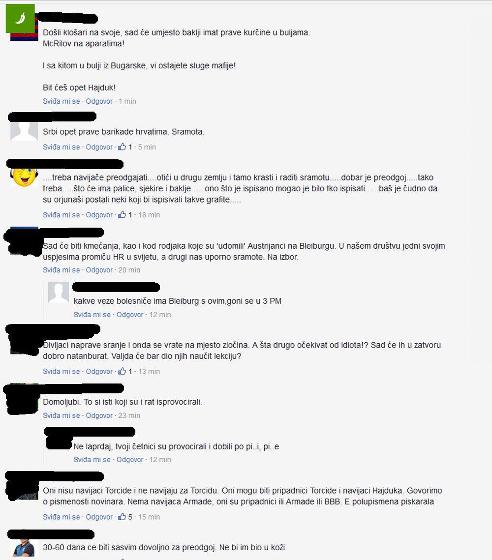 Komentari u Hrvatskoj na hapšenje pripadnika Torcide u Srbiji  