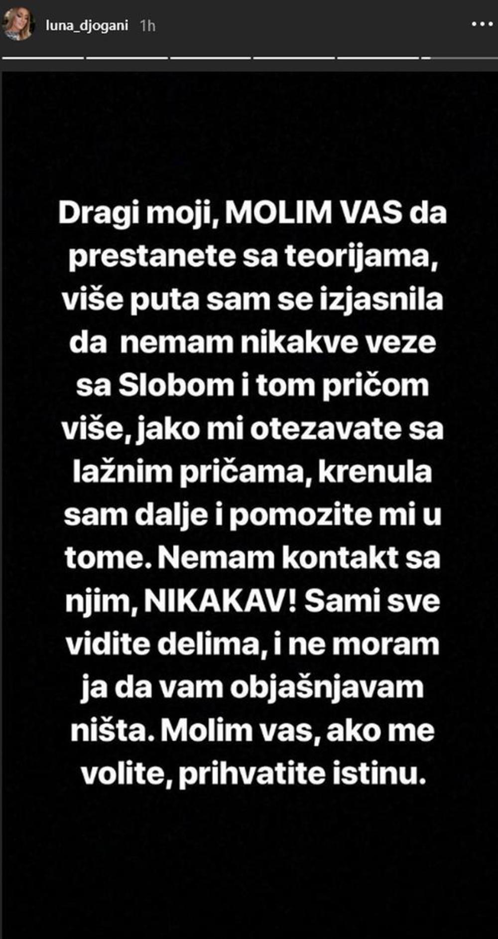 Luna je ovim stavila tačku na sve spekulacije  