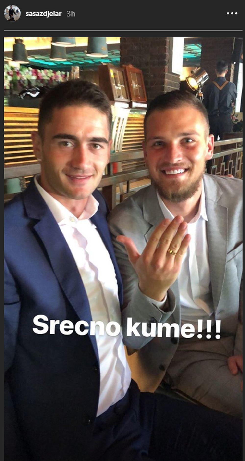 Saša Zdjelar je bio kum Predraga Rajkovića na venčanju  