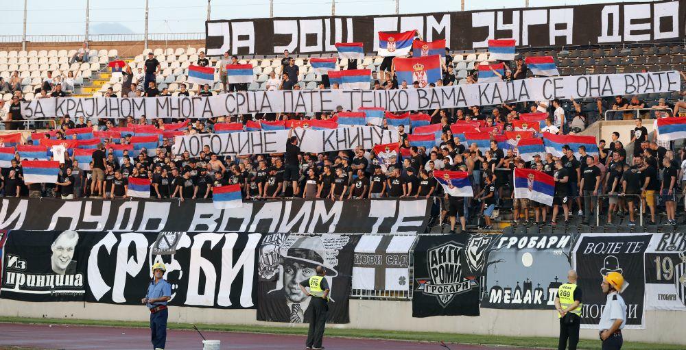 Transparent jedne od frakcija Grobara povodom Oluje  