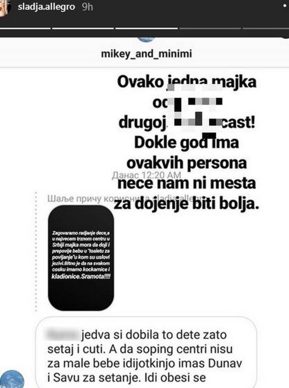 Neprijatna poruka koju je pevačica dobila  