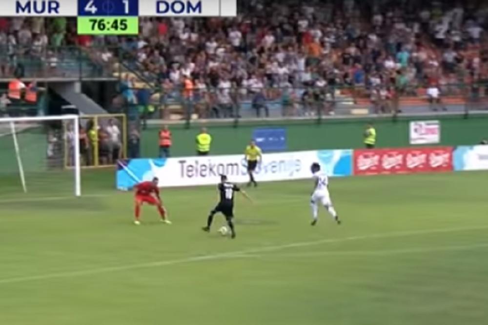 NIJE NEJMAR, A NI RONALDINJO: Fudbaler slovenačkog prvoligaša ponizio golmana i postigao gol kakav još niste videli! (FOTO)