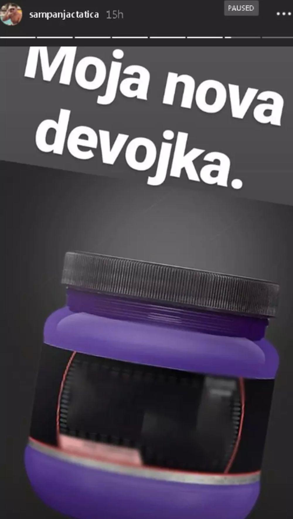 Objava Slobe Radanović na Instagramu  