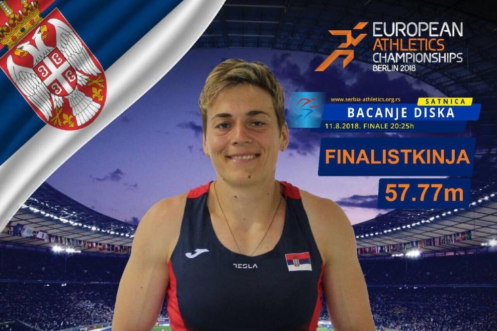 JOŠ JEDNO FINALE ZA SRBE U BERLINU: Dragana Tomašević među 7 najboljih na Evropskom prvenstvu! (FOTO)