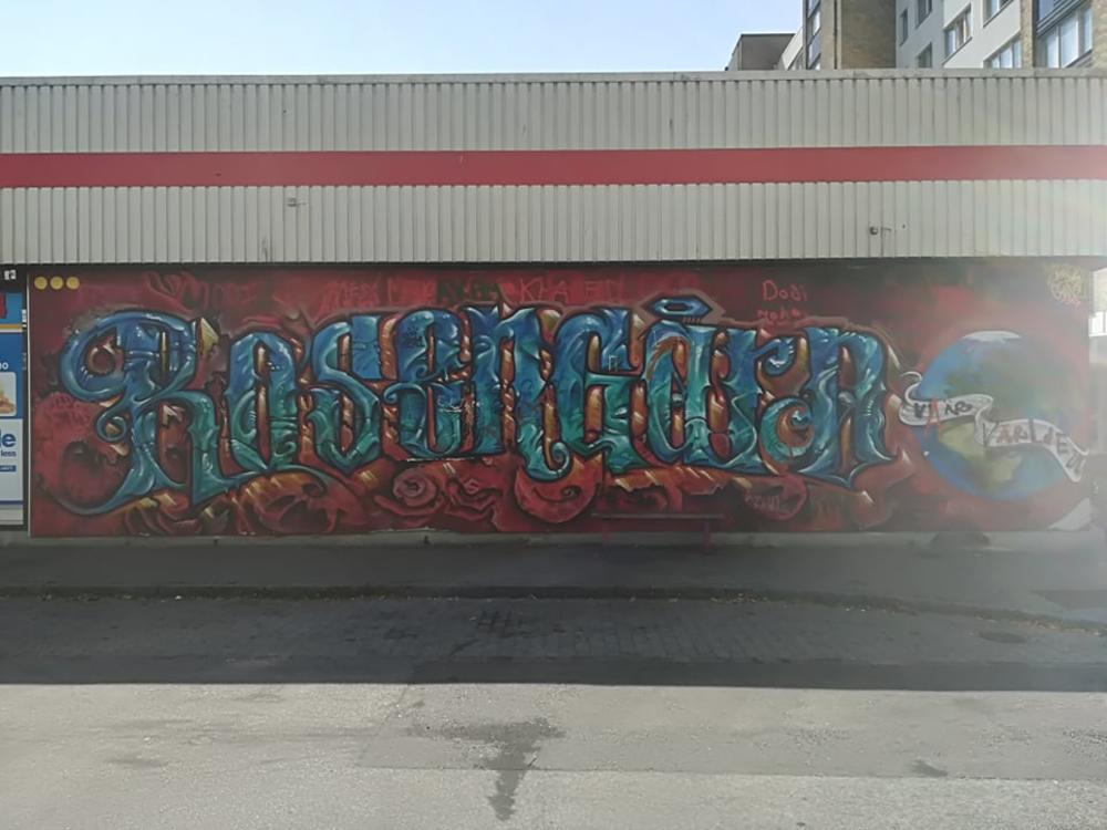 Grafit na kom piše Rosengard (čita se Rozengor, ugrubo prevedeno) 