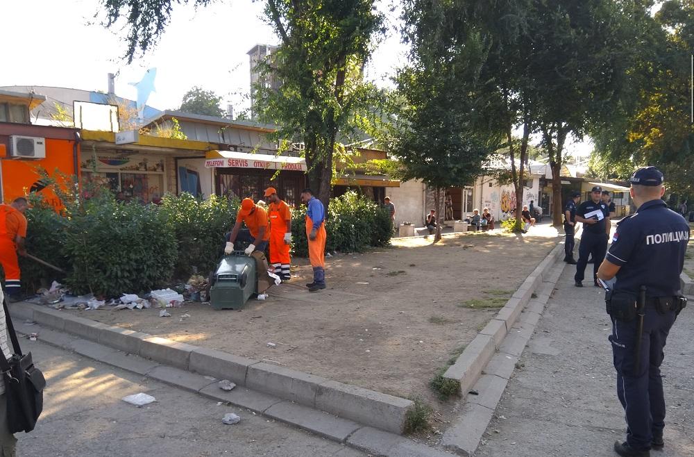 Čišćenje otpada posle akcije  