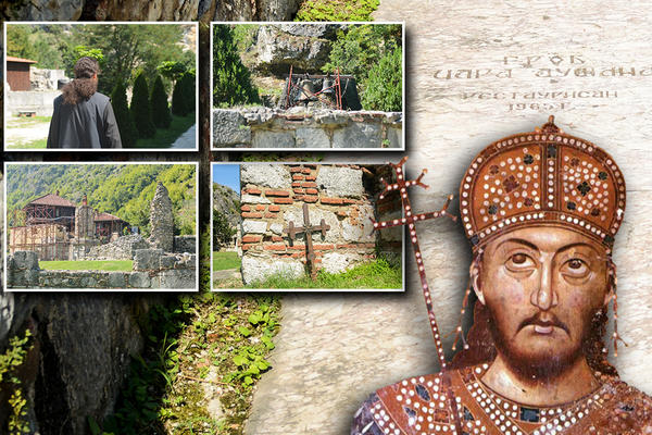 PLAMEN DUŠANA SILNOG DANAS ČUVAJU DVA MONAHA I TRI ISPOSNIKA U PRIZRENU: Espreso na grobu najvećeg srpskog vladara (FOTO)