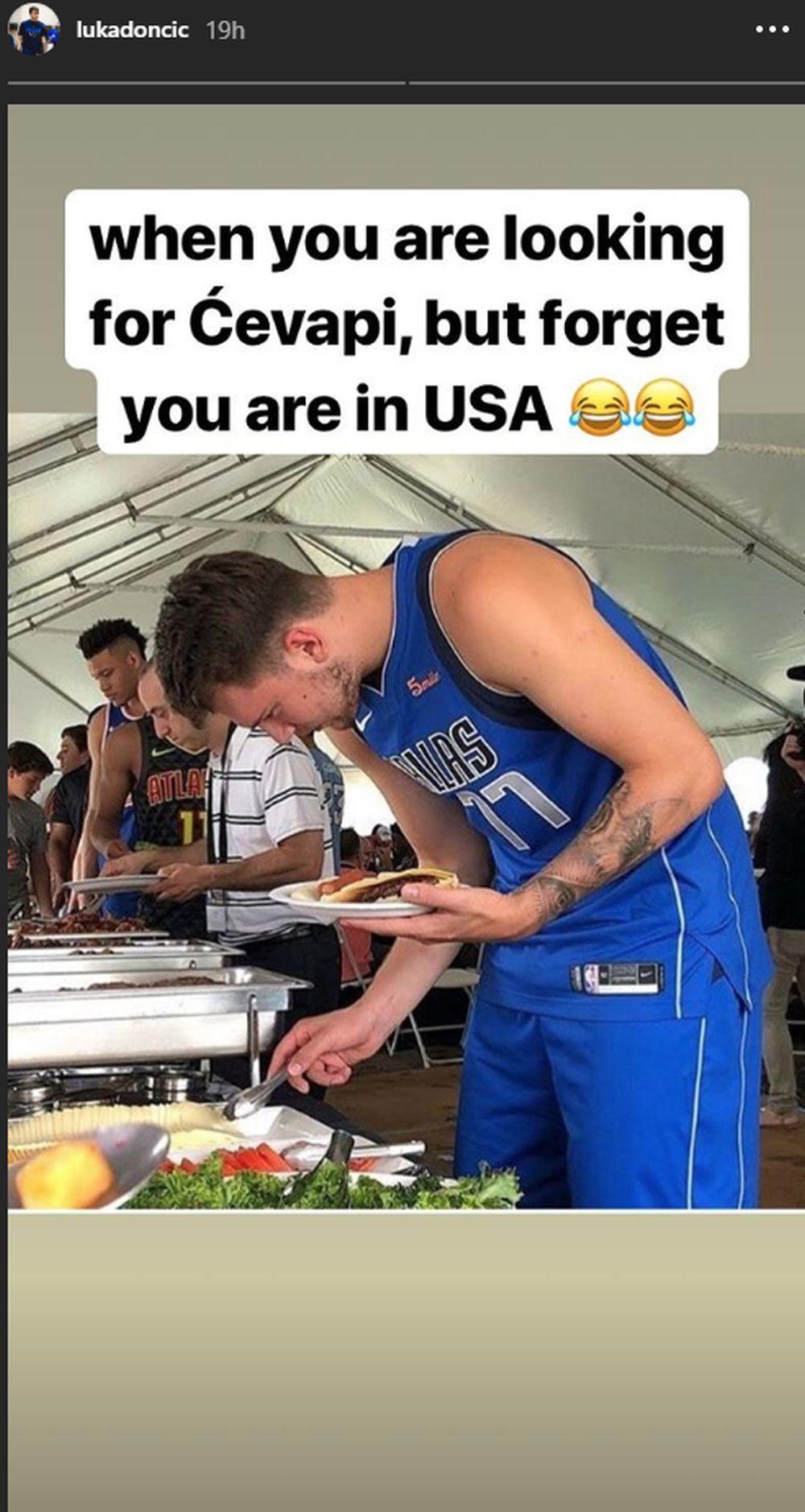 Luka Dončić traži ćevape po SAD  