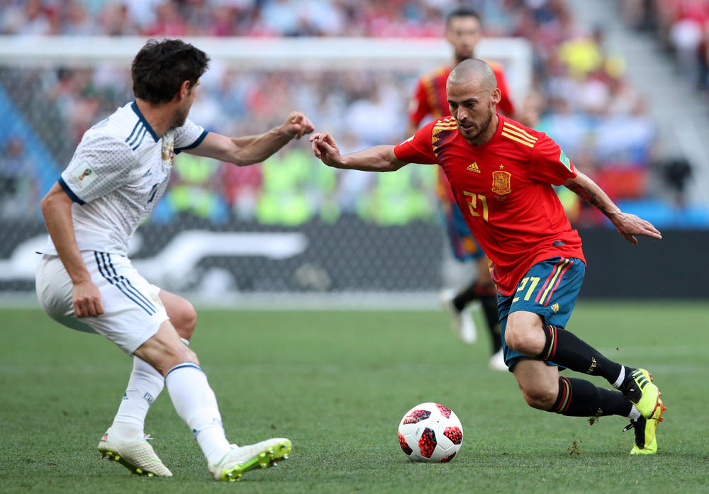 David Silva u akciji  