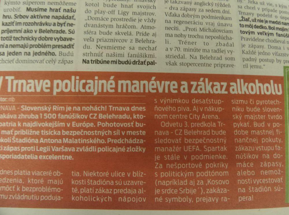 Policija je zabranila prodaju alkohola u čak 19 ulica oko stadiona  