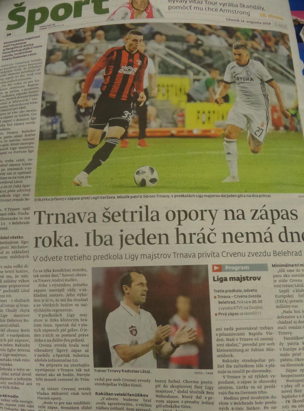 Erik Jirka i Radoslav Latal analizirali su igru Crvene zvezde  