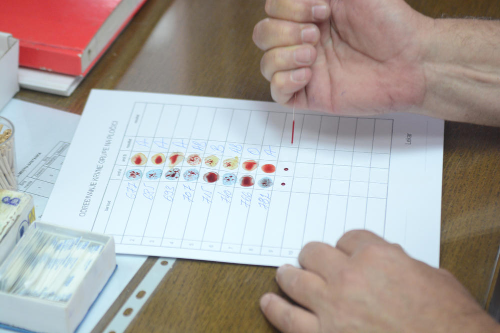 Utvrđivanje krvne grupe  