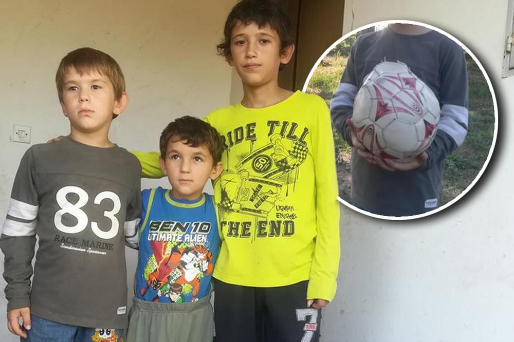 MOJ BATA NAVIJA ZA PARTIZAN, A MI ZA ZVEZDU, ALI FUDBAL NE IGRAMO JER NAM JE LOPTA PROBUŠENA: Dečica porodice Ilić iz Šušara naterala su nam SUZE NA OČI (VIDEO)