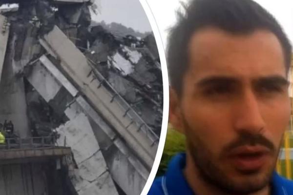 BIVŠI ITALIJANSKI REPREZENTATIVAC PREŽIVEO PAD MOSTA U ĐENOVI: 35 mrtvih, a ON netaknut! (VIDEO)