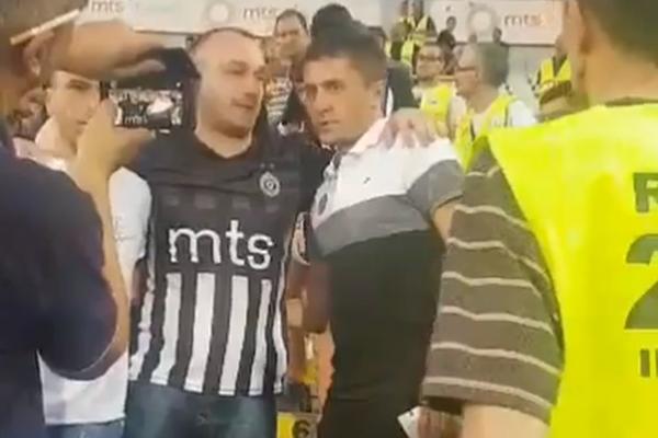TRKA, FRKA I KRKLJANAC NA ISTOČNOJ TRIBINI: Sale Ilić došao među navijače, nastalo je opšte ludilo kod Grobara! (VIDEO)