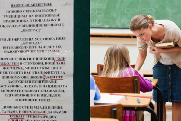 GOLI DEKOLTEI I STRUKOVI, PIRSING, NOKTI I MINI-SUKNJE NEĆE VAM DONETI DIPLOMU OVE ŠKOLE! Dovoljno ste lepi i obrazovani da vam ne trebaju trećerazredna oponašanja neuspelih (FOTO)