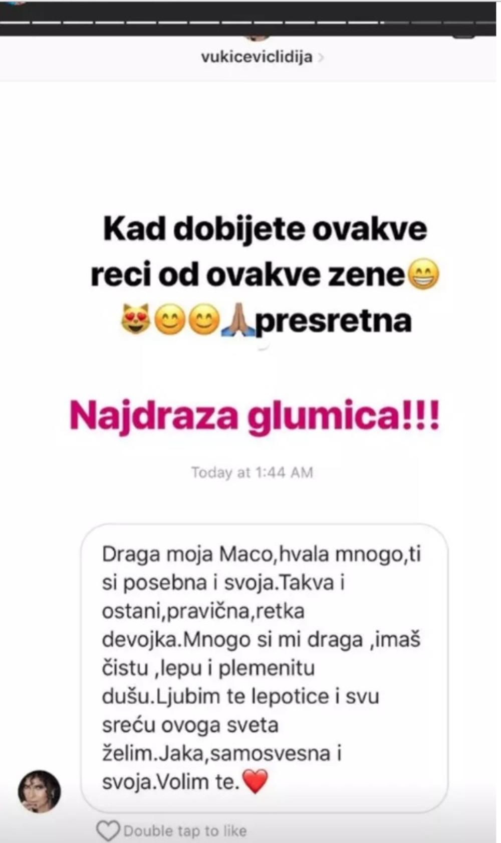 Poruka od Lidije za Macu