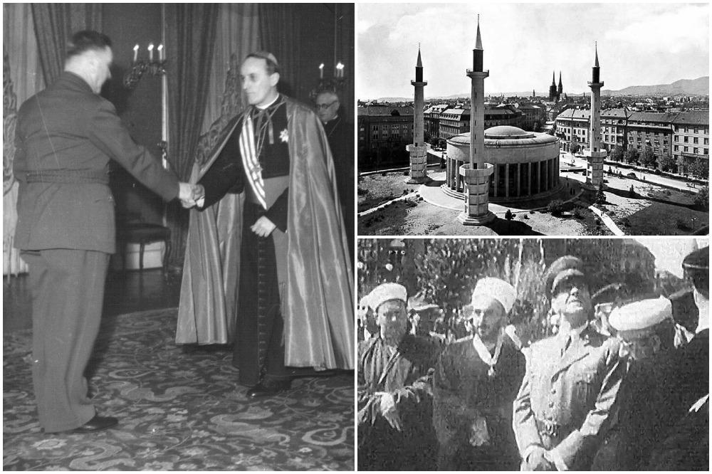 USTAŠE SU SRUŠILE MUZEJ SRPSKOG KRALJA U ZAGREBU I OD TOG KAMENA NAPRAVILI NAJVEĆU DŽAMIJU! Pavelić je podigao minarete visine 45 metara, a tu je i Stepinac (FOTO)