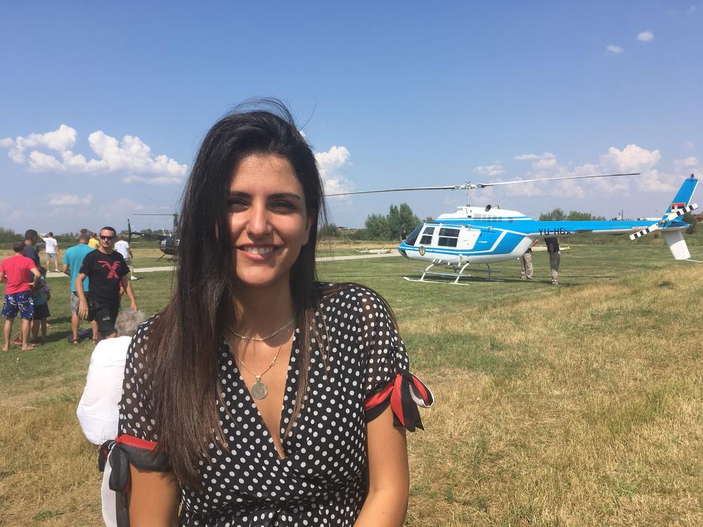 Novinarka Espresa na Svetskom danu helikoptera u Dobanovcima 