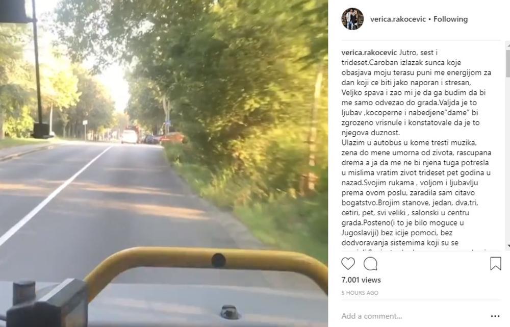 Pismo koje je Verica napisala  