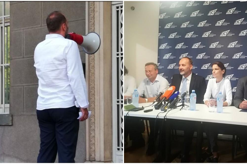 JA SAM RUČAO S PRINČEVIMA, VITEZ SAM FRANCUSKE REPUBLIKE, LIČNOST GODINE OEBSA, PONOSAN SAM ŠTO MOGU I DA LEPIM PLAKATE! Janković konačno objasnio šta je hteo s megafonom ispred zgrade Predsedništva! (VIDEO)