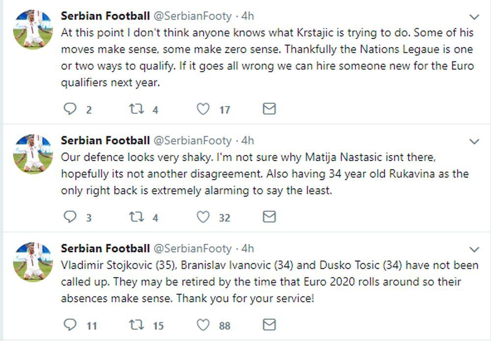 Mišljenje na Tviteru  