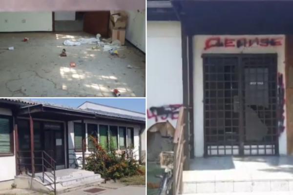 ZAR JE OVO ZDRAVSTVO KOJE PLAĆAMO? Dom zdravlja u Ugrinovcima se bukvalno raspada, I SAM POGLED NA VRATA AMBULANTE TERA NA POVRAĆANJE! (VIDEO)