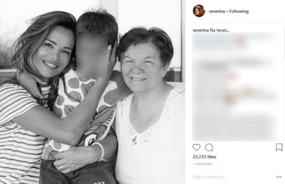 Severina sa sinom i majkom  