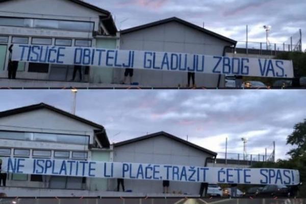 Hiljade porodica gladuje zbog vas, ne isplatite li plate tražićete spas! Policija napravila skandal, hrvatski navijači podržali radnike Uljanika i 3. maja!