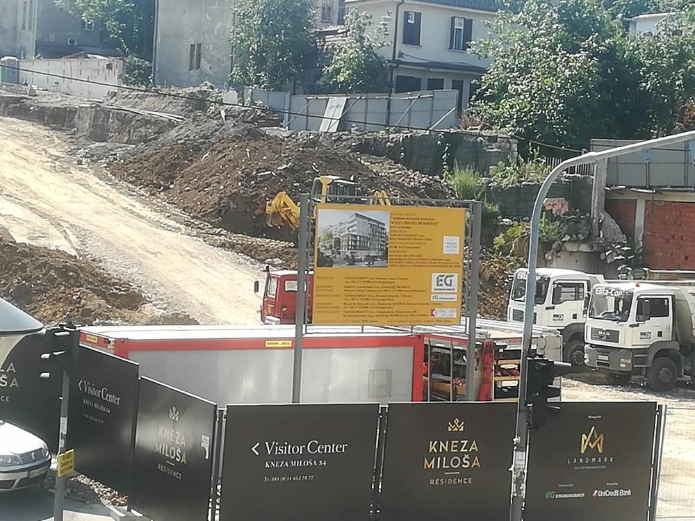 Gradilište u Sarajevskoj na kome je poginuo N.T.  