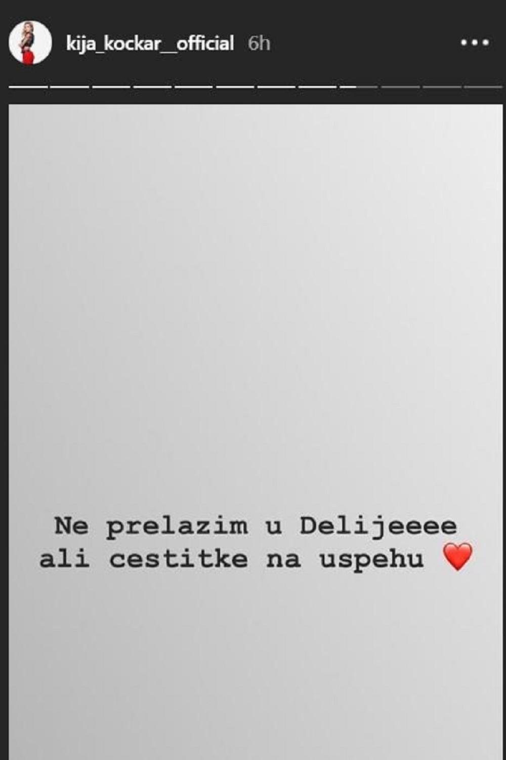 Kijina poruka delijama  