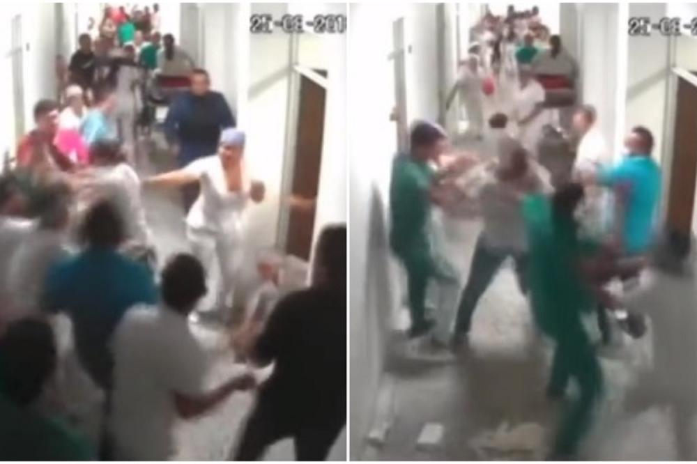 BOKSER KO PUŠTEN SA LANCA: Osoblje bolnice je pokušavalo da ga smiri, a on je UDARAO jače nego TAJSON! (VIDEO)