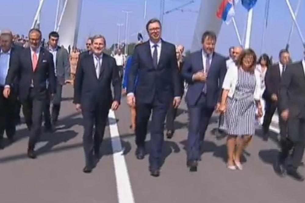 OTVOREN ŽEŽELJEV MOST! Han: Nastavićemo da gradimo mostove u Srbiji jer oni spajaju ljude Vučić: Gradićemo i dalje i boriti se za bolju budućnost građana