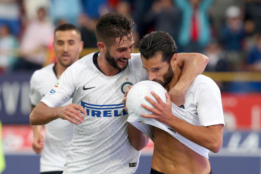 Igrači Intera slave gol