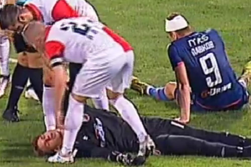 Rockov u nesvesti: Teška povreda golmana Vojvodine!