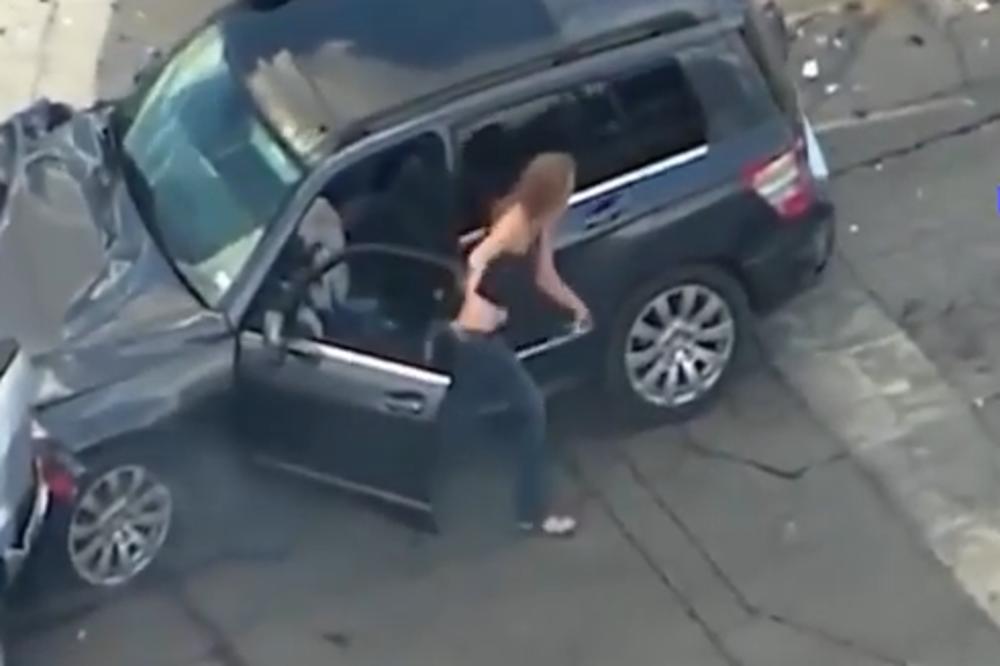 NEVEROVATNA POLICIJSKA POTERA: Automobil je jurio velikom brzinom, udario u kamionet, a onda je iz njega izašla ŽENA SA BEBOM! (VIDEO)