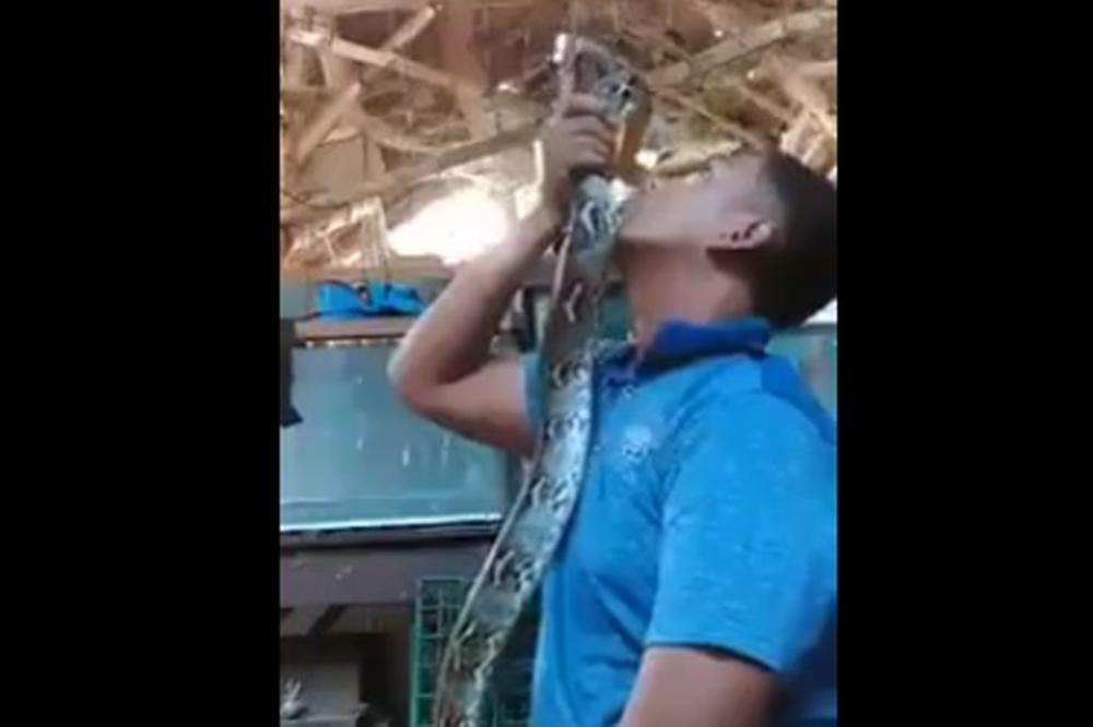 IMAM TU SUPER IDEJU: Staviću pitona na glavu i snimiću sve... (VIDEO)