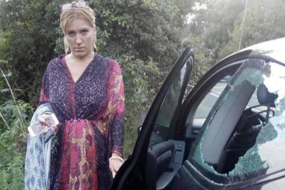 Na meti lopova! Jeleni Golubović razlupali prozor od automobila! (FOTO)